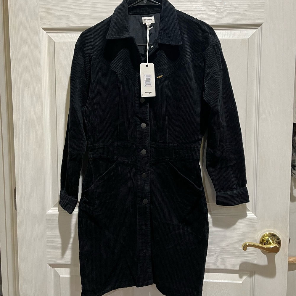 Black corduroy dress Wrangler